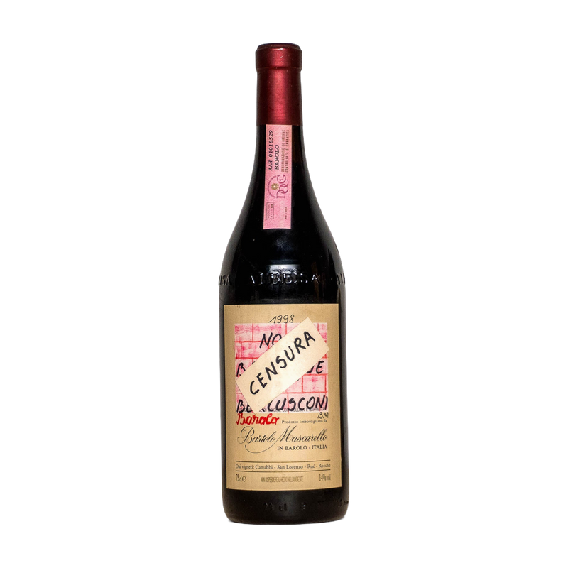 Bartolo Mascarello Barolo Artist Label No Barrique No Berlusconi 1998
