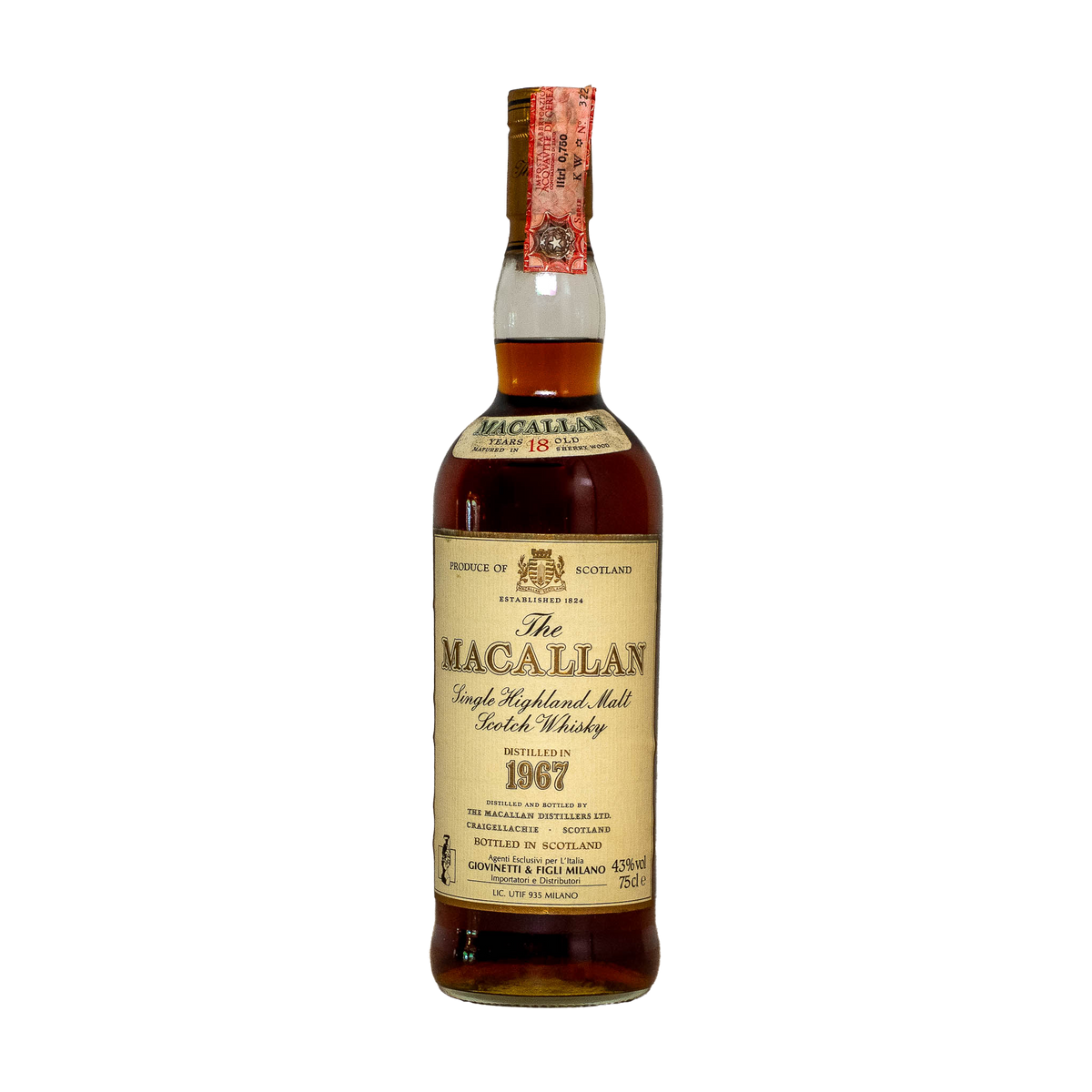 Macallan 1967 Scotch Whisky 18Y.O